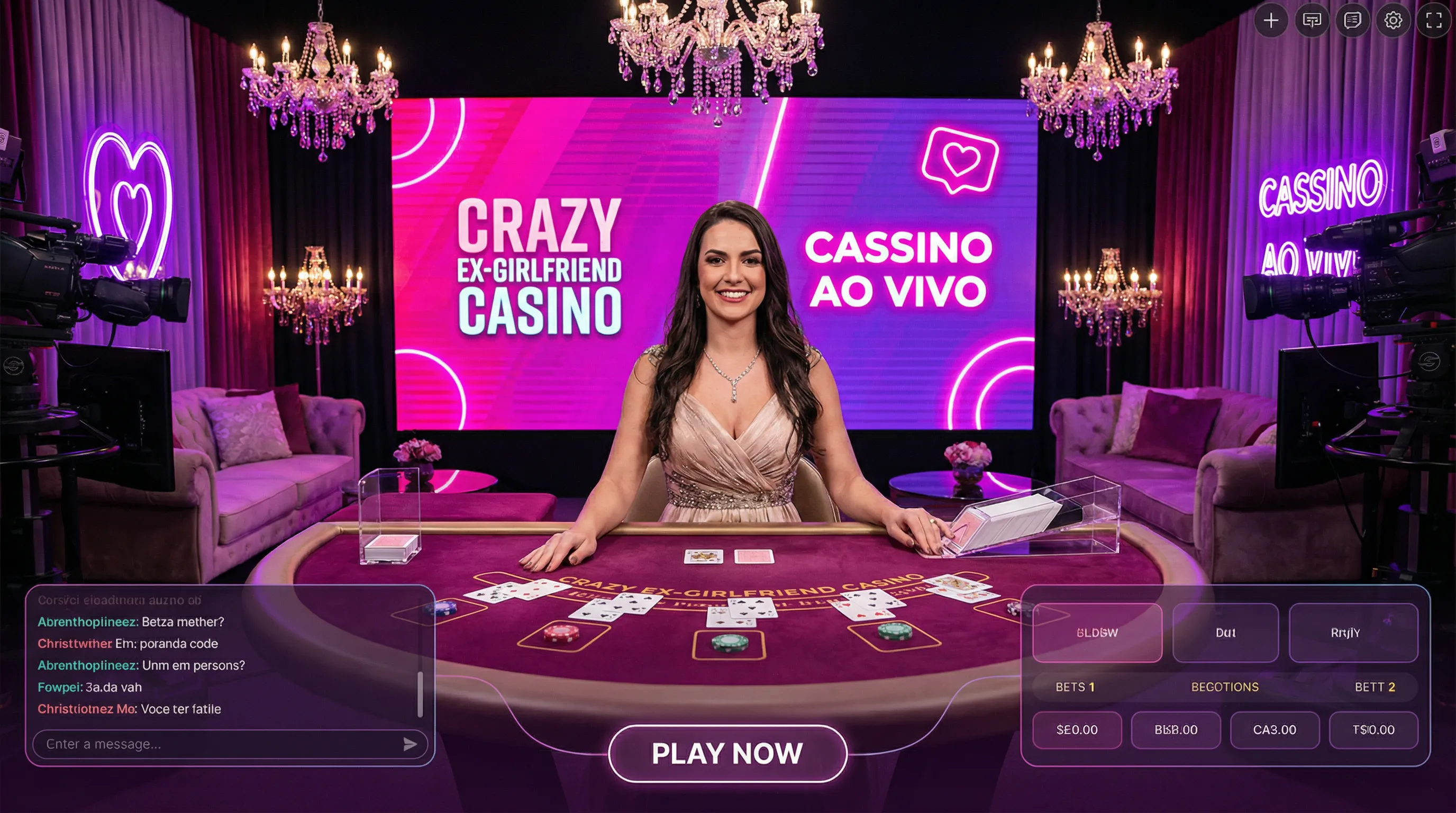 Bacará ao vivo com dealer profissional no 23bet